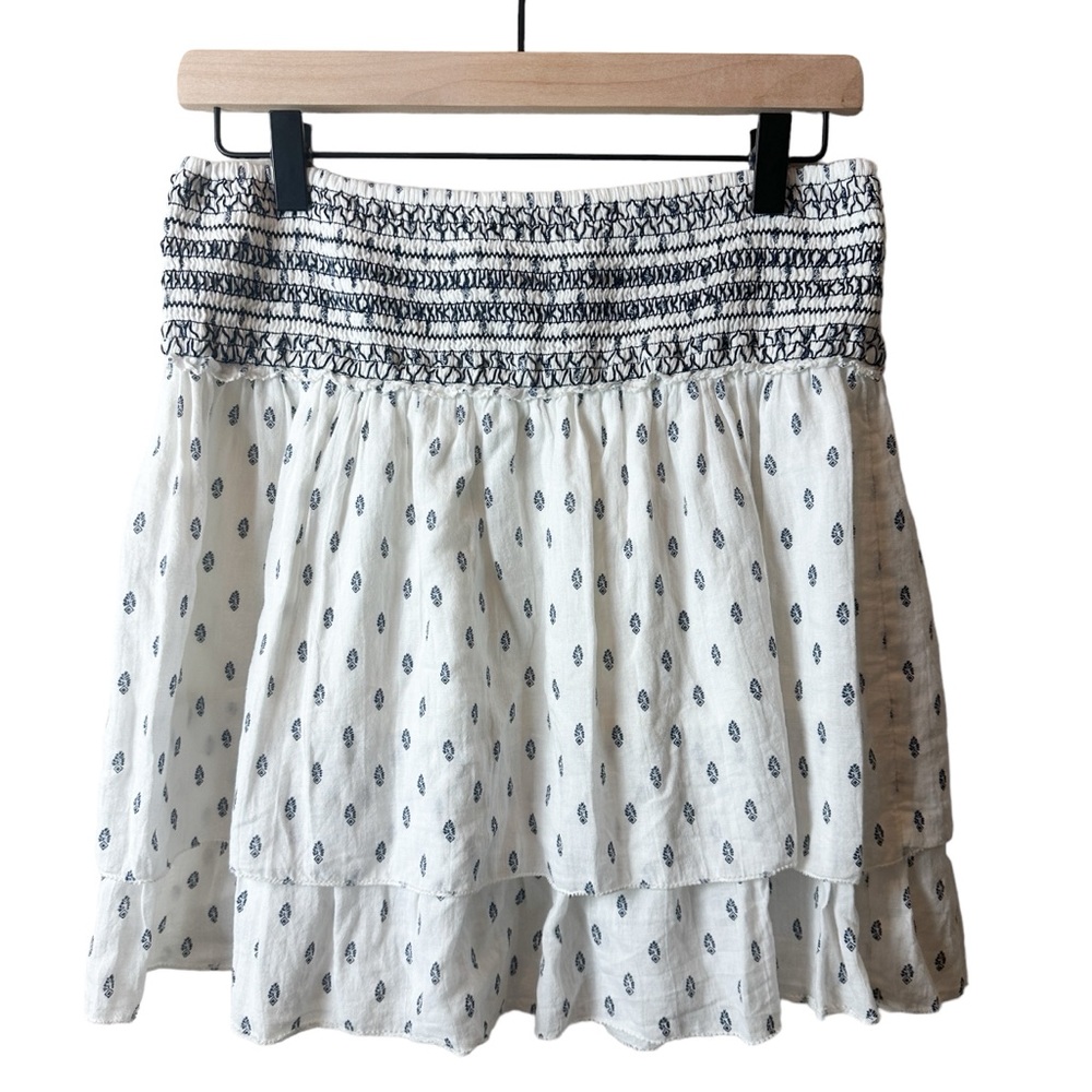 Abercrombie & Fitch White and Black Mini Skirt